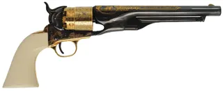 Buffalo Bill Commemorative 1860 Colt Army Revolver,
.44 caliber, 8" barrel, 
percussion, cased with accessories, 
as-new, by U.S. Historical Society
